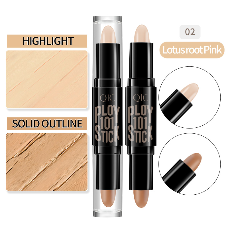 Double-headed Concealer Stick Clavicle Shadow Pen Facial Three-dimensional Highlighting Stick view 7