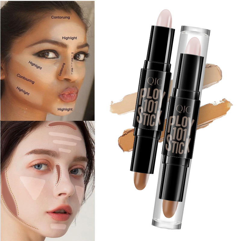 Double-headed Concealer Stick Clavicle Shadow Pen Facial Three-dimensional Highlighting Stick view 3