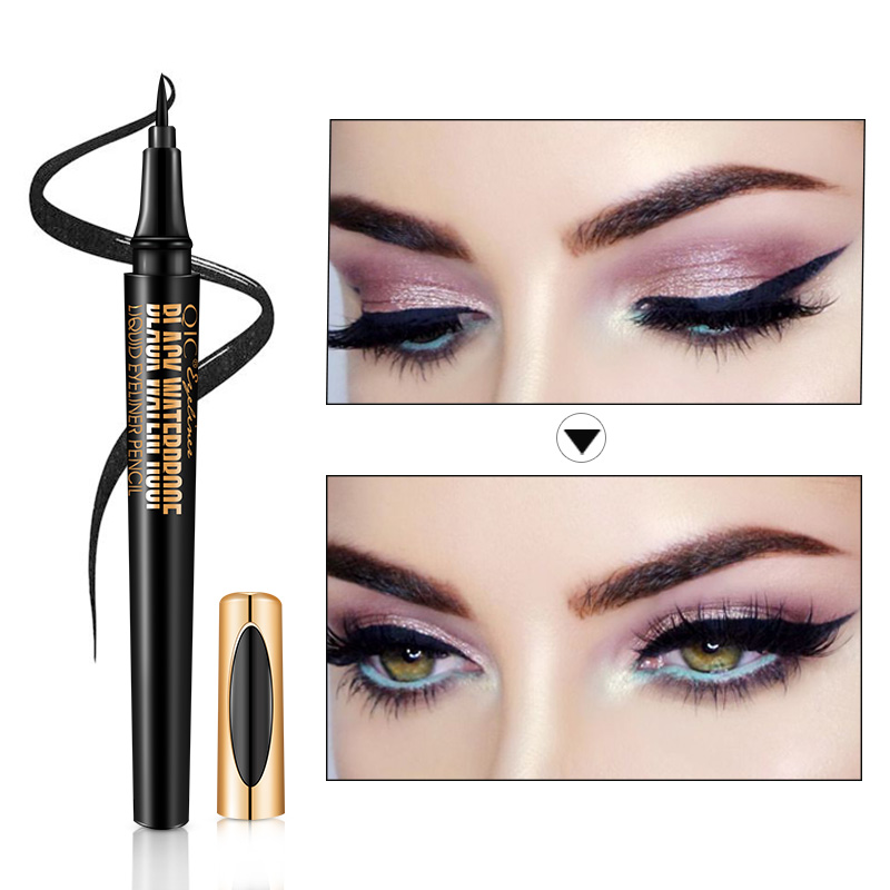 Liquid Eyeliner Pen Quick-drying Thick Black Eyeliner Smooth And Non-smudge Makeup Pencil view 2