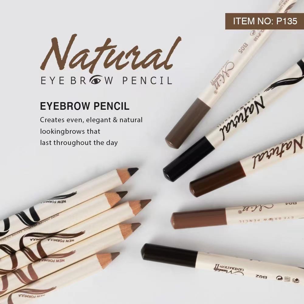 MENOW hard core bar with eyebrow pencil eyebrow brush 5 color lasting color optional waterproof