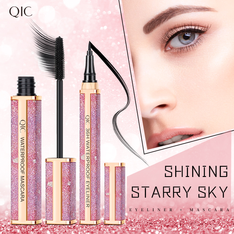 Starry Eyeliner And Mascara Set Slim And Thick Cosmetic Set Makeup view 2