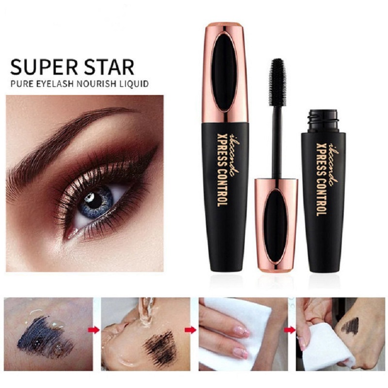 Waterproof, anti-perspiration, thick, curly, long, colorless, colorless, 4d beauty makeup mascara view 2