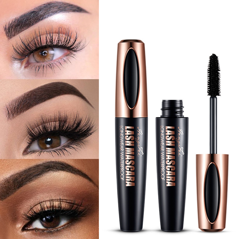4D mascara is thick long curly waterproof and sweat resistant 24h does not lose its mascara view 2