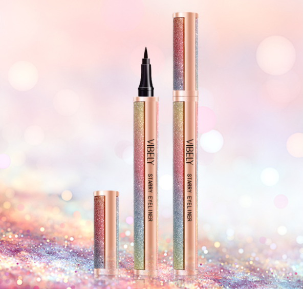 Star Shine Liquid Eyeliner Durable Waterproof Anti-sweat Not Easy to Faint Eyeliner