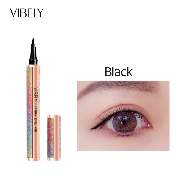 Star Shine Liquid Eyeliner Durable Waterproof Anti-sweat Not Easy to Faint Eyeliner