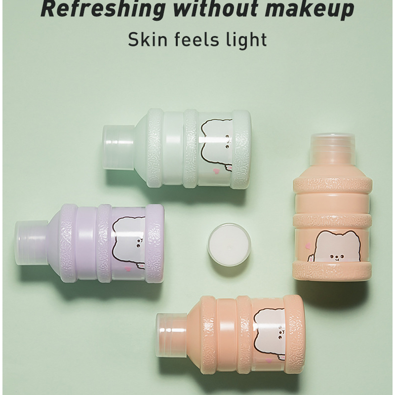 Small bucket with uniform skin color, makeup, concealer, invisible pore foundation view 5