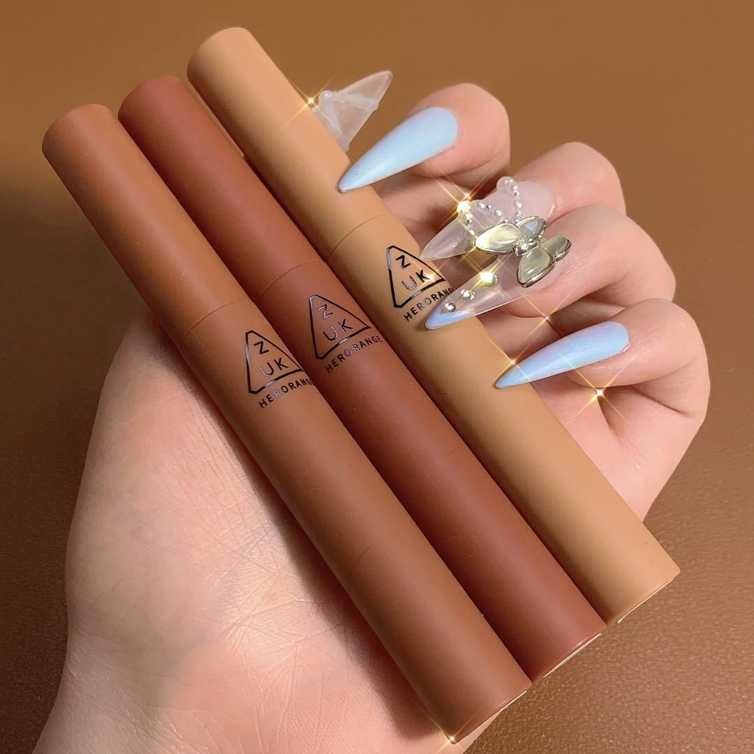 Gift box with 3-color lipstick thin pipe smoke pipe Lip Glaze matte fog lipstick set view 7
