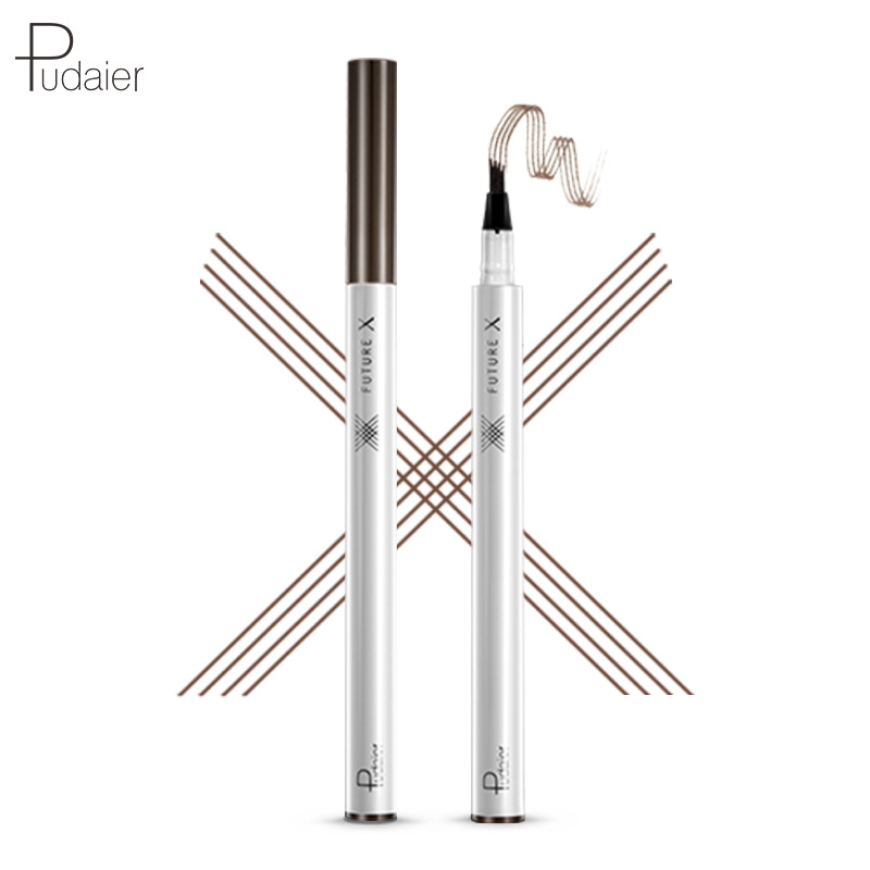 Liquid eyebrow splashing pen for natural eyebrow color