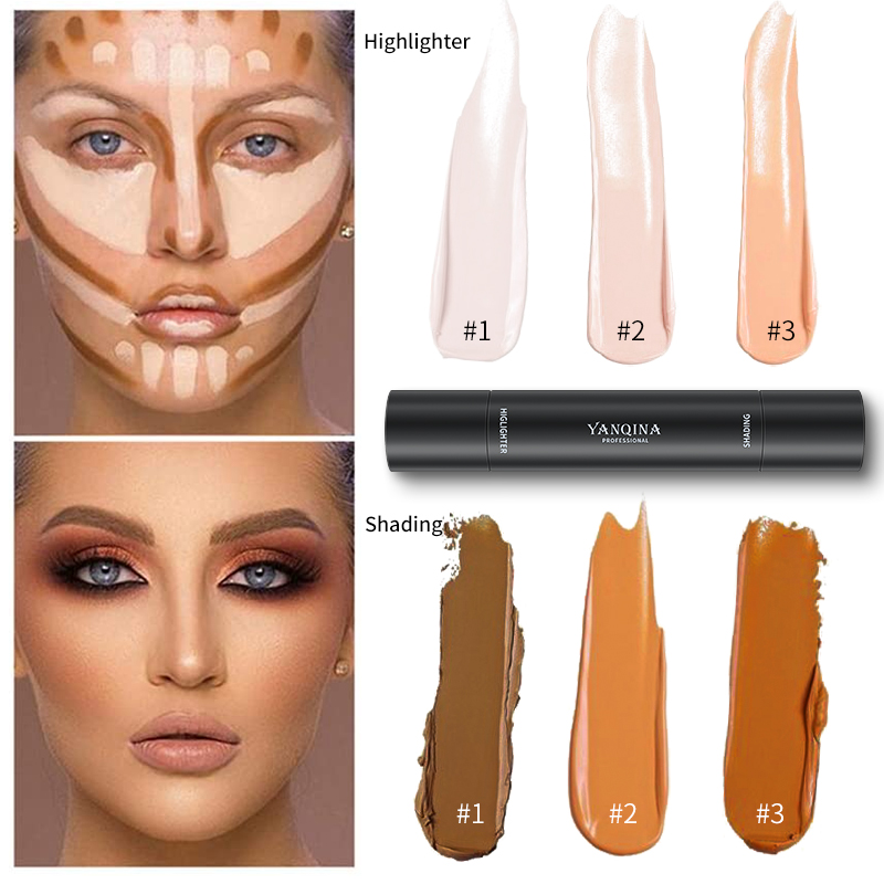 Concealer Facial Concealer Brightening Shadow Three-dimensional Two-in-One Concealer Highlighter view 4