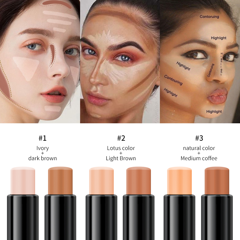 Concealer Facial Concealer Brightening Shadow Three-dimensional Two-in-One Concealer Highlighter view 5