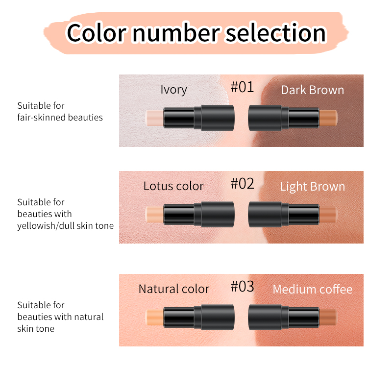 Concealer Facial Concealer Brightening Shadow Three-dimensional Two-in-One Concealer Highlighter view 6
