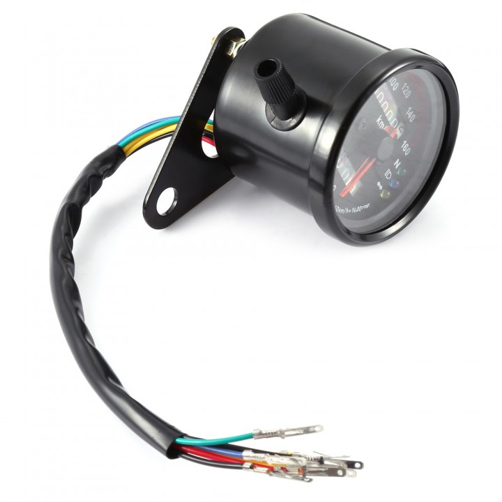 12V Motorbike Tachometer Speedometer Dual Display