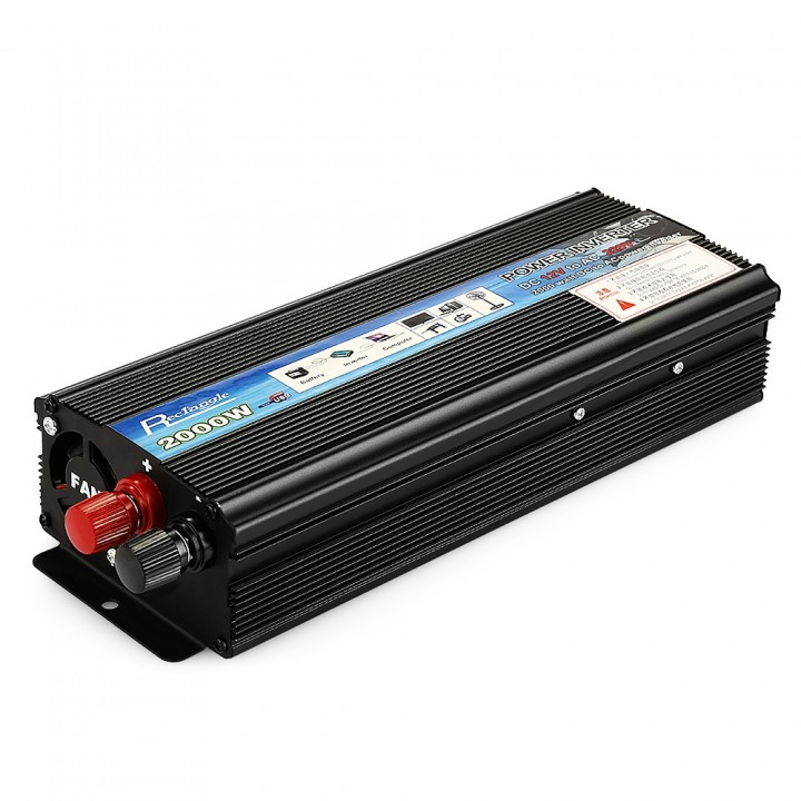Rectangle Car Inverter 2000W DC 12V AC 220V Vehicl