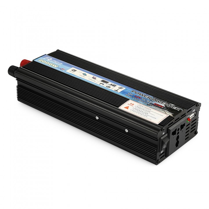 Rectangle Car Inverter 2000W DC 12V AC 220V Vehicl
