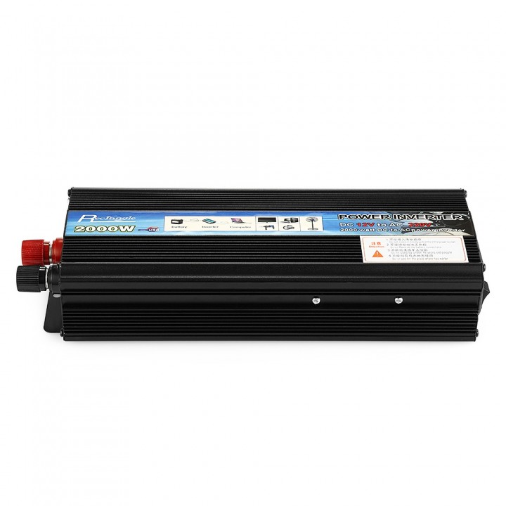 Rectangle Car Inverter 2000W DC 12V AC 220V Vehicl