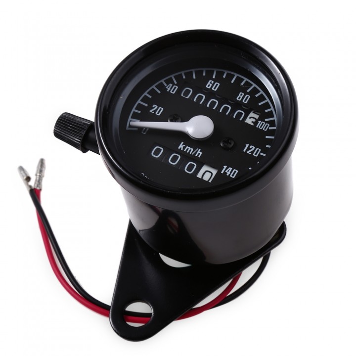 B732 Dual Odometer Speedometer Gauge Speed Meter