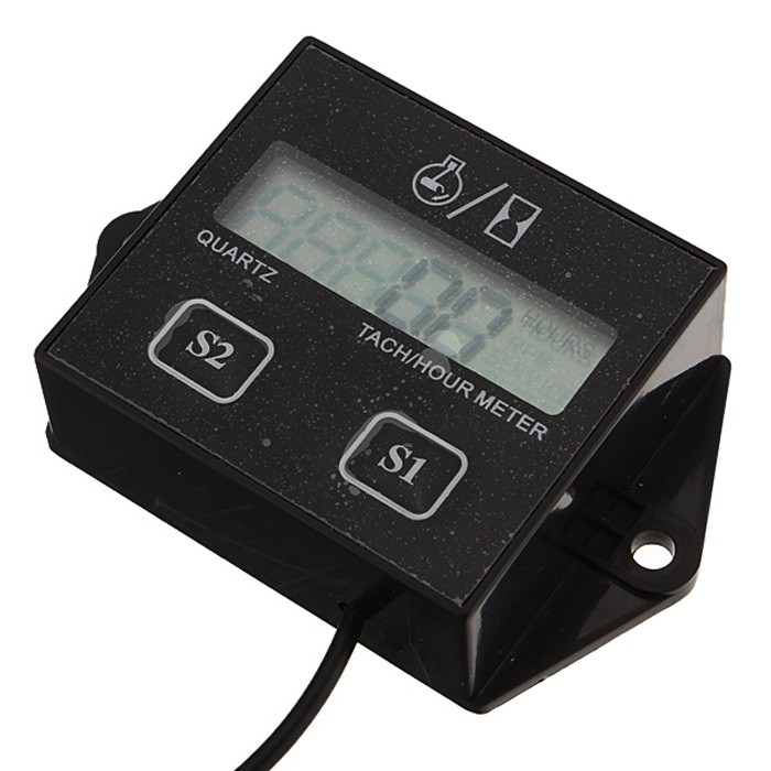 HEXIANG B707 12V 5W Digital Engine Tach Tachometer