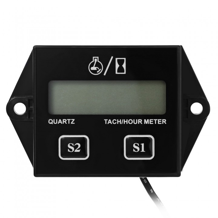 HEXIANG B707 12V 5W Digital Engine Tach Tachometer