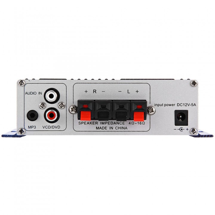 HY - 2002 Hi-Fi 12V Mini Auto Car Stereo Amplifier