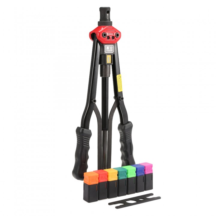 Rivet Nut Gun Tool Double Handle with Changeable P