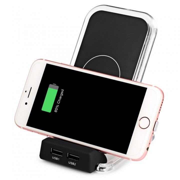3-coil Ultra Slim Qi Wireless Charging Stand Dual