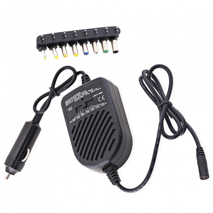 80W 8 in 1 Auto DC Power Regulated Adapter Mobile