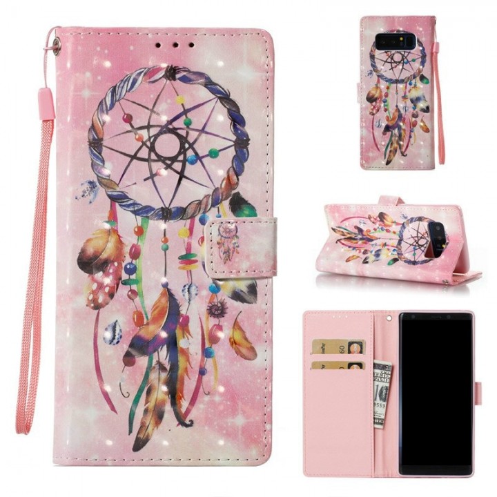 3D Painted Pu Phone Case for Samsung Galaxy Note 8