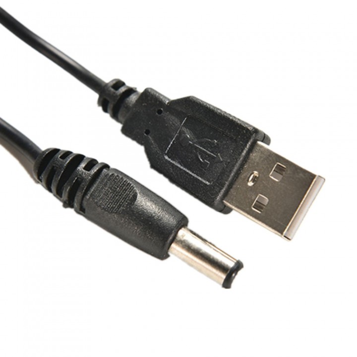 USB 2.0 Male A To DC 5.5mm x 2.1mm Plug Power Supp