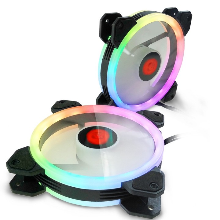 120mm Adjustable RGB LED Light Computer Case PC Co