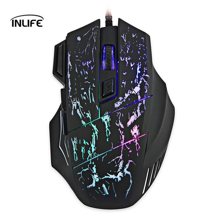 Inlife A874 Wired Gaming Mouse Adjustable DPI with