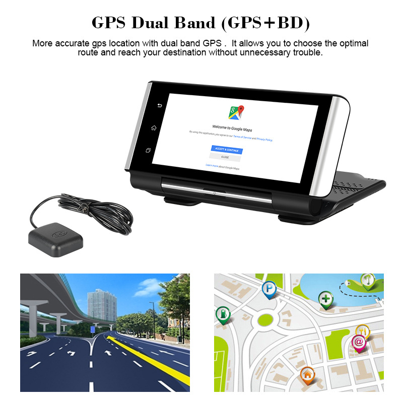 New 4g driving recorder center console dual lens HD with electronic dog reversing image Android