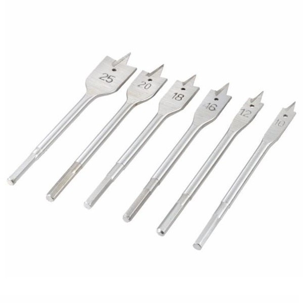 Woodworking Reaming Flat Drill Spade Bit 6PCS