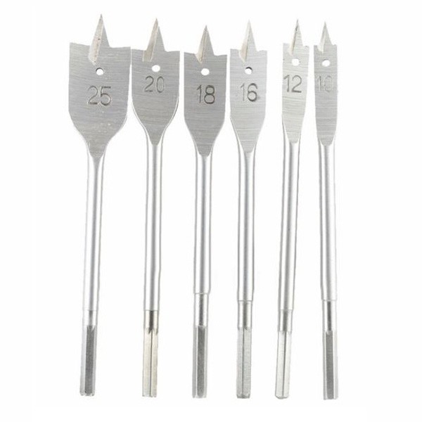 Woodworking Reaming Flat Drill Spade Bit 6PCS