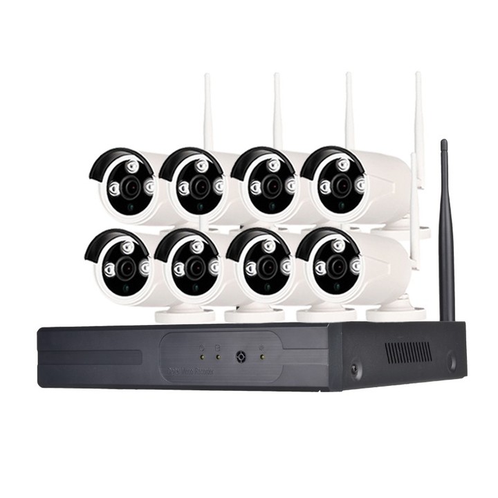 8 Channel 960P Wireless Security 1 x Wifi NVR 8 x