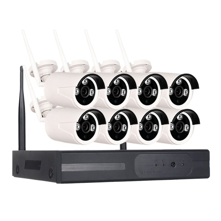 8 Channel 960P Wireless Security 1 x Wifi NVR 8 x