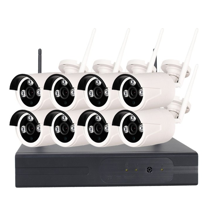 8 Channel 960P Wireless Security 1 x Wifi NVR 8 x