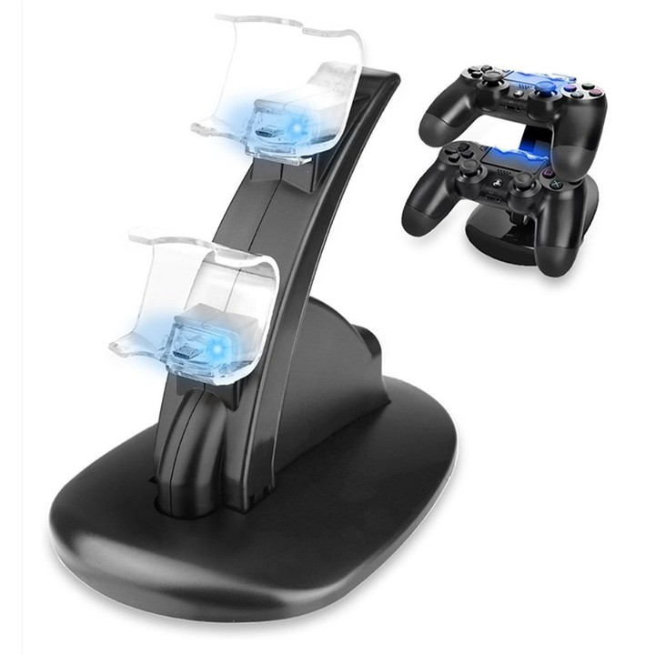 Dual Slot for Sony PlayStation 4 PS4 Controller LE