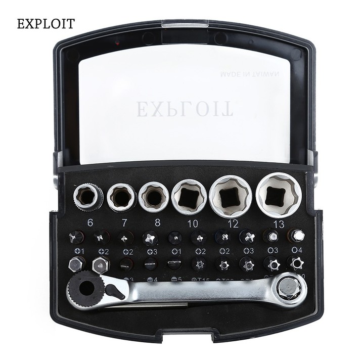 Exploit 28pcs Professional Ratchet Wrench Screwdri