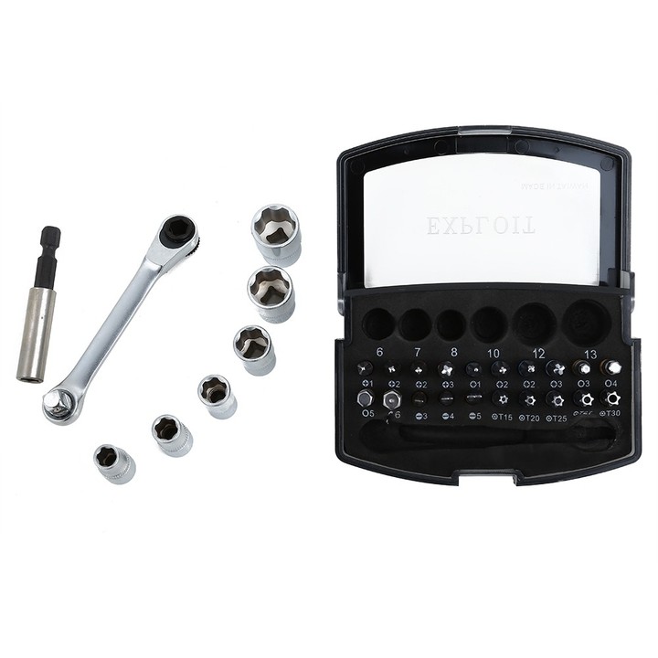 Exploit 28pcs Professional Ratchet Wrench Screwdri