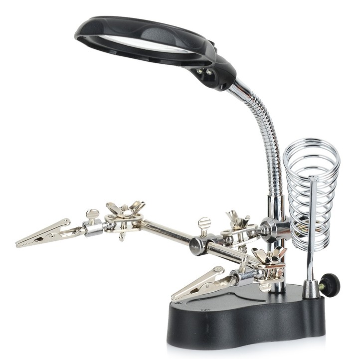 MG16126-A 4X / 12X Portable Magnifier with LED Whi