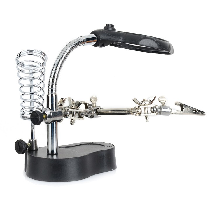 MG16126-A 4X / 12X Portable Magnifier with LED Whi