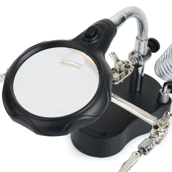 MG16126-A 4X / 12X Portable Magnifier with LED Whi