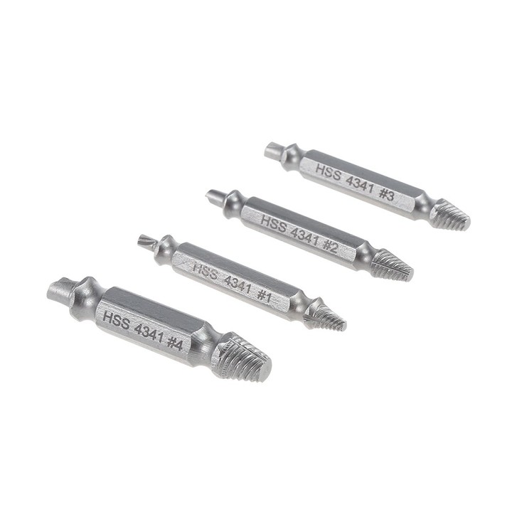 HSS Double-headed Screw Remover Extractor 4pcs