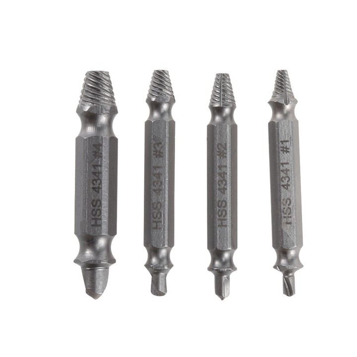 HSS Double-headed Screw Remover Extractor 4pcs