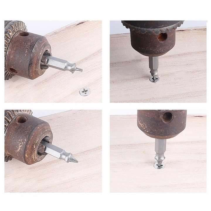 HSS Double-headed Screw Remover Extractor 4pcs