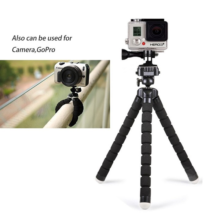 Portable and Adjustable Tripod Stand Holder