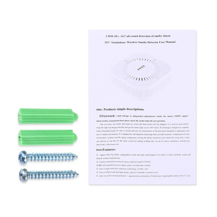 C50W Wireless Smoke and Fire Alarm Detector with B
