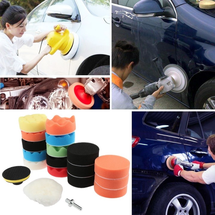 Sponge Buffing Pad Drill Polishing Car Beauty Tool