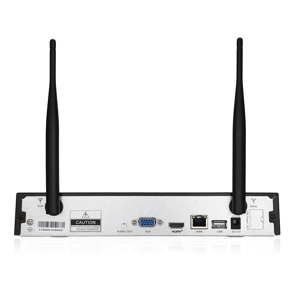 Hiseeu WNKIT - 4HB612B 4CH Wireless CCTV 1080P NVR