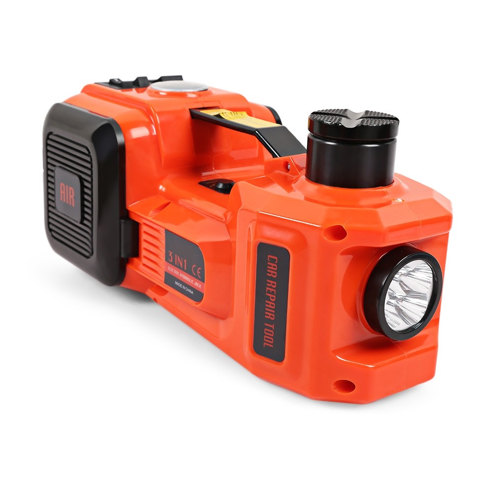 12V DC Electric Hydraulic Car Floor Jack with LED Light for Sedan / Van / Truck